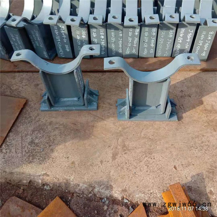 管夹滑动支座 焊接滑动支座 管夹导向支座 管道支座实体厂家 发电厂专用 齐鑫Z3图2