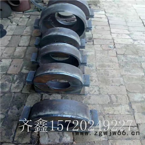 齐鑫DN450 蛭石管夹 蛭石隔热管夹 镁钢保温管托   图纸定制隔热管托图3