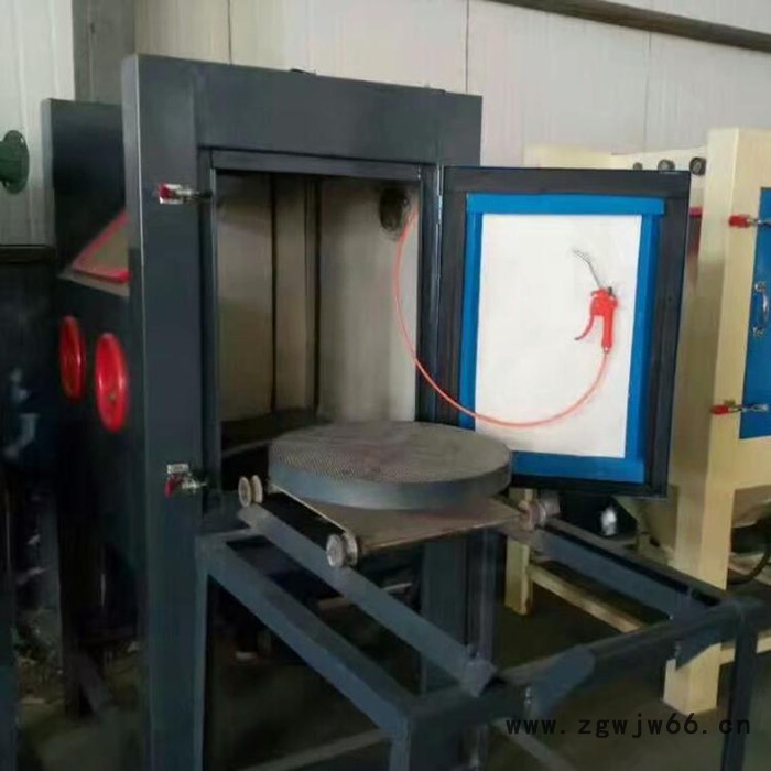 箱式环保滚筒喷砂机 箱式环保喷砂机价格 箱式环保滚筒喷砂机厂家图2