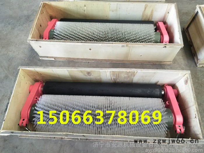 无动力毛刷清扫器  被动滚刷清扫器 水泥厂专用皮带滚筒清扫器图7