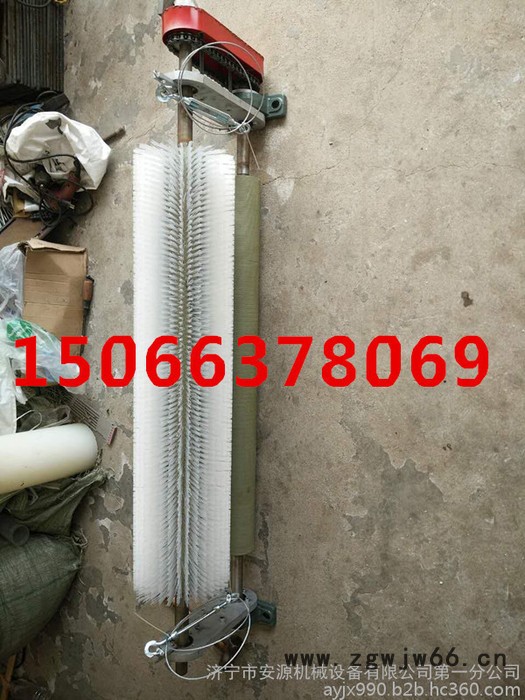 无动力毛刷清扫器  被动滚刷清扫器 水泥厂专用皮带滚筒清扫器图3