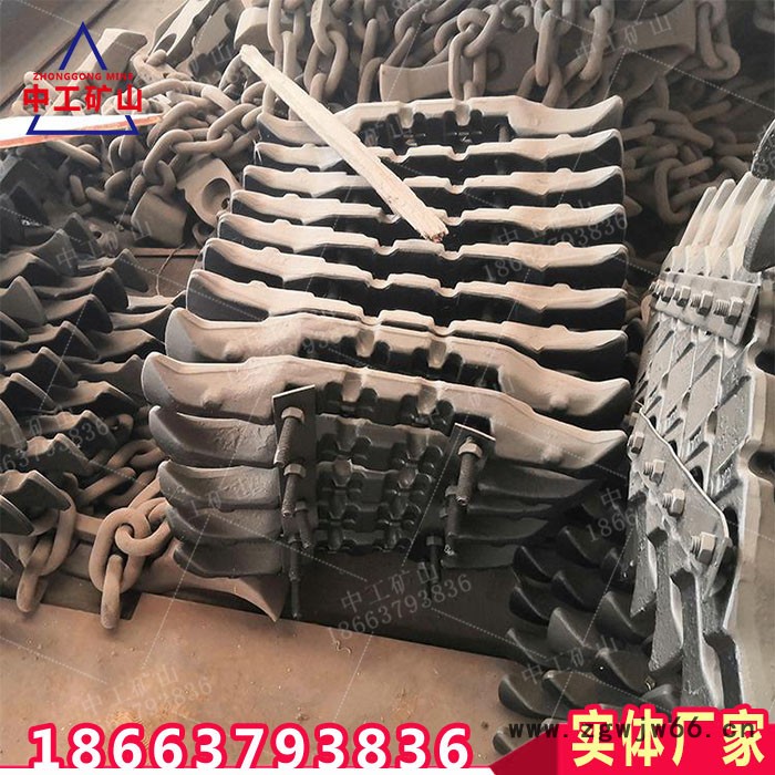 可定制生产矿用刮板 18X64圆环链 半滚筒牛角刮板 30T40T刮板图4