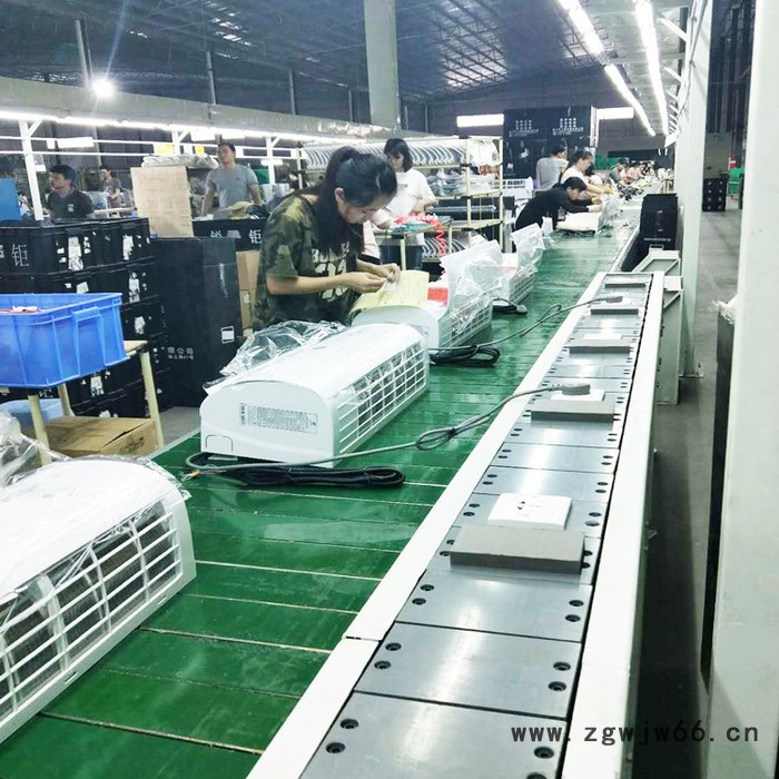 东柳工厂 空调流水线 空调外机皮带线 动力无动力手动滚筒线 柜机链板线 输送线图3