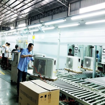 东柳工厂 空调流水线 空调外机皮带线 动力无动力手动滚筒线 柜机链板线 输送线