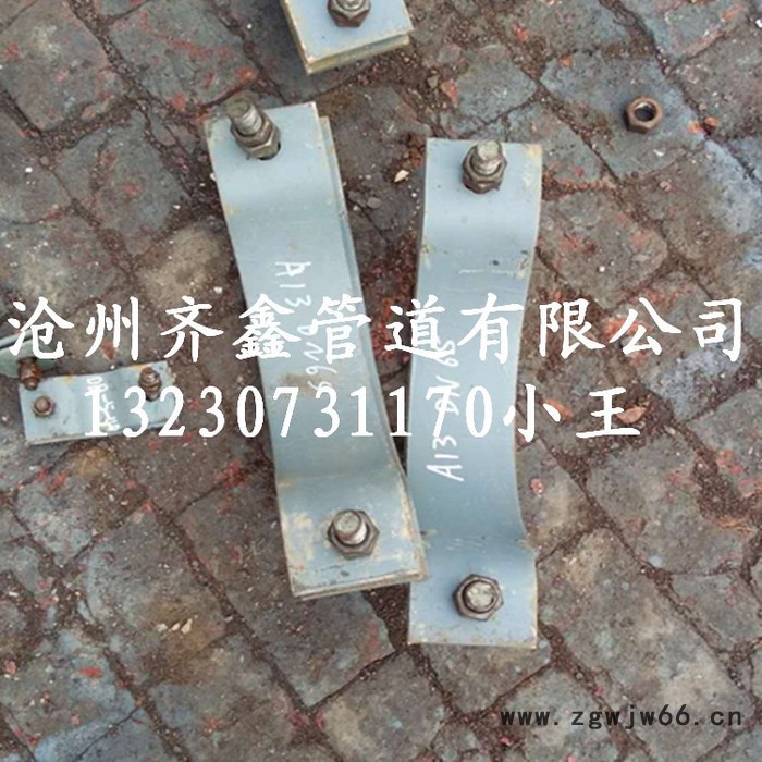 齐鑫生产A10-1公制管用四螺栓管夹，量大从优图3