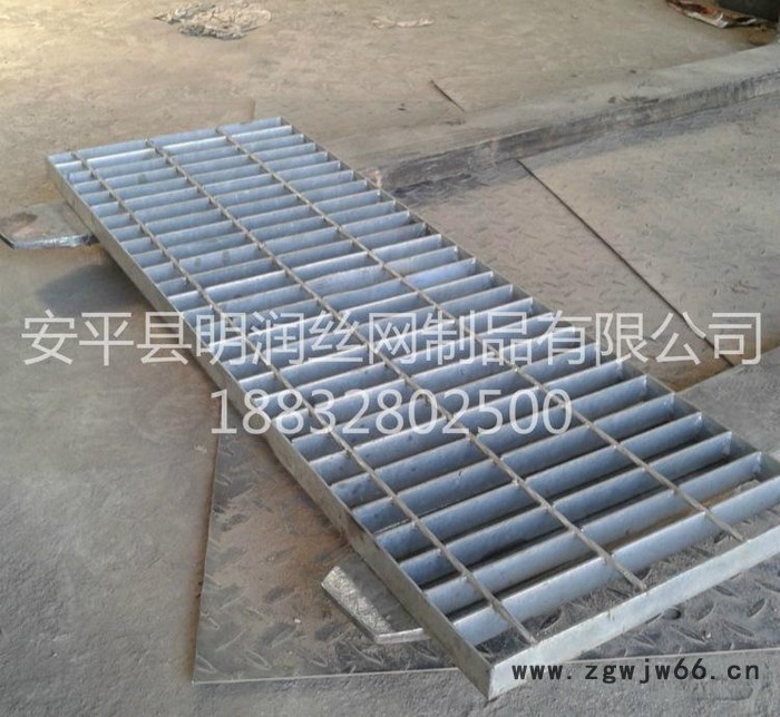 热镀锌钢格栅板 平台踏步板 格栅沟盖板 排水井盖版图3