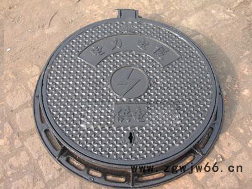 工厂直定重型圆形铸铁植草防沉降井盖球墨铸铁加油站井盖图2