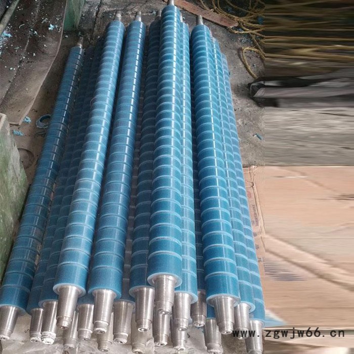 输送胶辊 拉丝辊  胶辊 天然橡胶辊 铁芯包胶轮 聚氨酯滚筒 耐酸碱胶辊图8