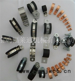 福莱通FLT-SKM18.5管夹 SKM软管固定夹  双层SKM波纹管管夹  R型外包橡胶软管紧固夹 非标管夹加工图2