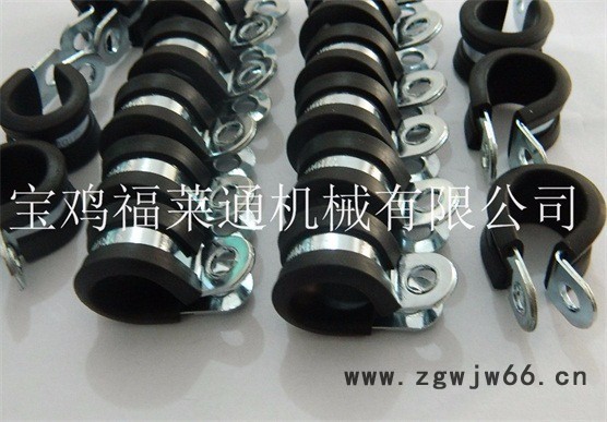 福莱通FLT-SKM18.5管夹 SKM软管固定夹  双层SKM波纹管管夹  R型外包橡胶软管紧固夹 非标管夹加工图7