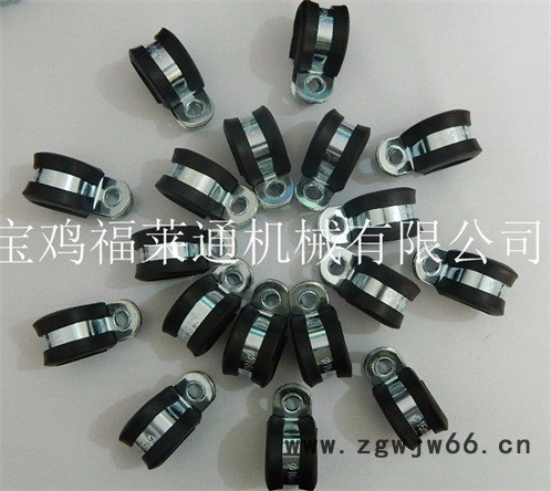 福莱通FLT-SKM18.5管夹 SKM软管固定夹  双层SKM波纹管管夹  R型外包橡胶软管紧固夹 非标管夹加工图8