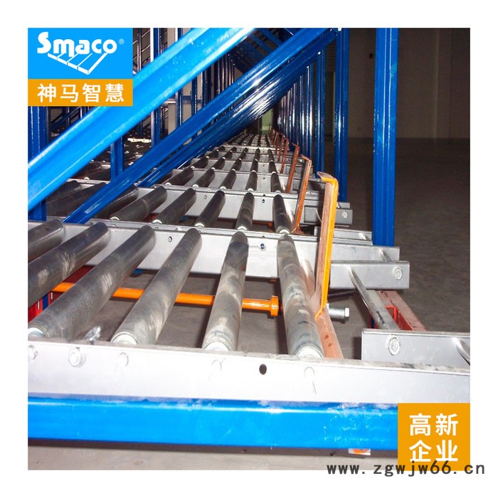 工厂特价重型重力式滚筒货架 立体自动式滑移货架系图2