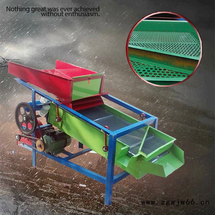 玉米水稻油菜籽筛选机 大型全自动振动筛选机 滚筒式沙石分离机图3