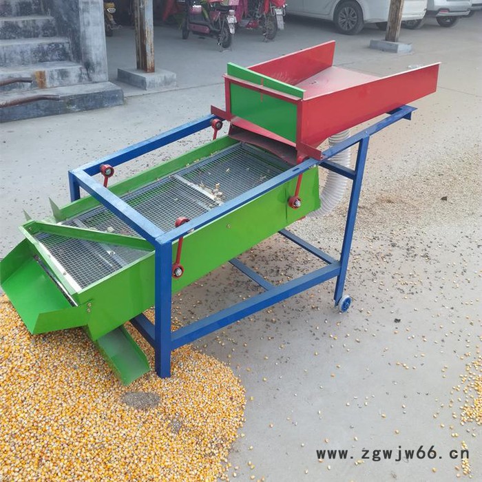 玉米水稻油菜籽筛选机 大型全自动振动筛选机 滚筒式沙石分离机图2