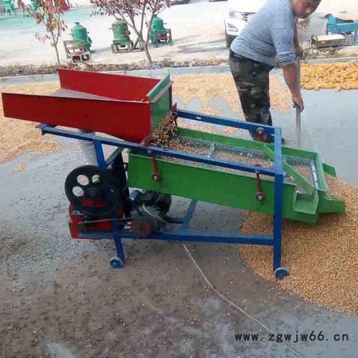 玉米水稻油菜籽筛选机 大型全自动振动筛选机 滚筒式沙石分离机图5