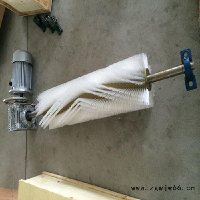 天向输送带毛刷清扫器 滚筒毛刷清扫器厂家 无动力毛刷清扫器价格图3