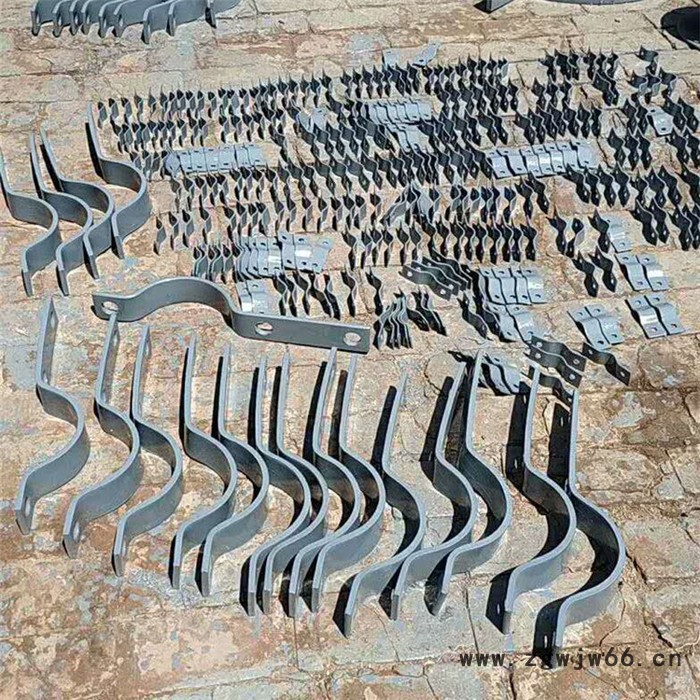 双排螺栓管夹A9 四螺栓管夹 T型管托 沧州齐鑫大量供应图4