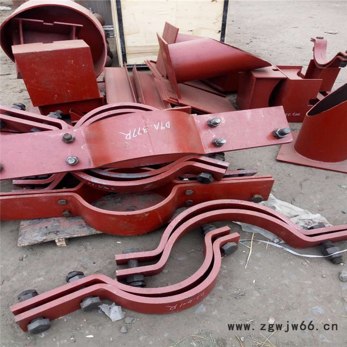 双排螺栓管夹A9 四螺栓管夹 T型管托 沧州齐鑫大量供应图2