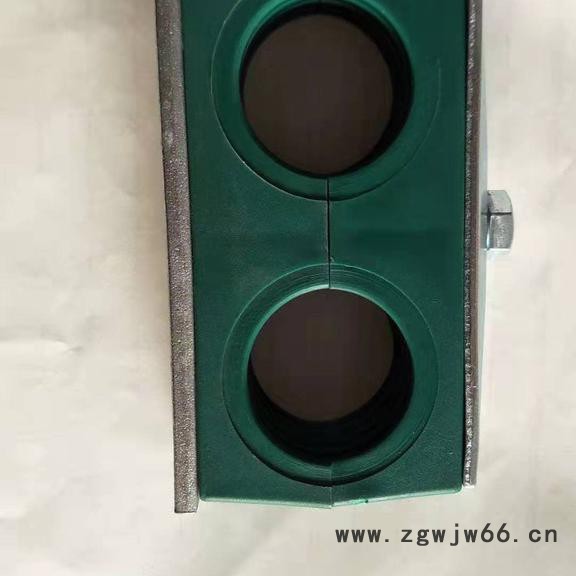 宇通 **标准重型液压管夹 DIN3015固定管道管夹 船用管道固定夹 大口径橡胶伸缩软管 绿色液压管夹图4