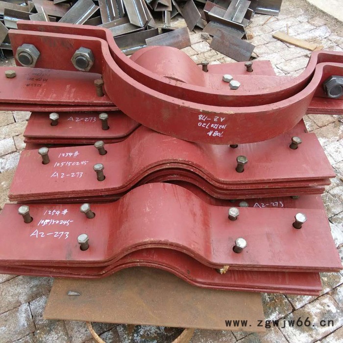 双排螺栓管夹A9    沧州齐鑫厂家   可图订制图3