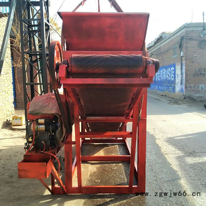 自动震动筛沙机 20型筛沙机 电动砂石分离机 折叠滚筒式沙石分离机图5