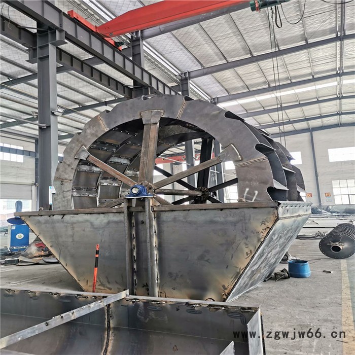 大型叶轮式洗沙机 螺旋滚筒洗石设备 河卵石轮斗洗沙机图7