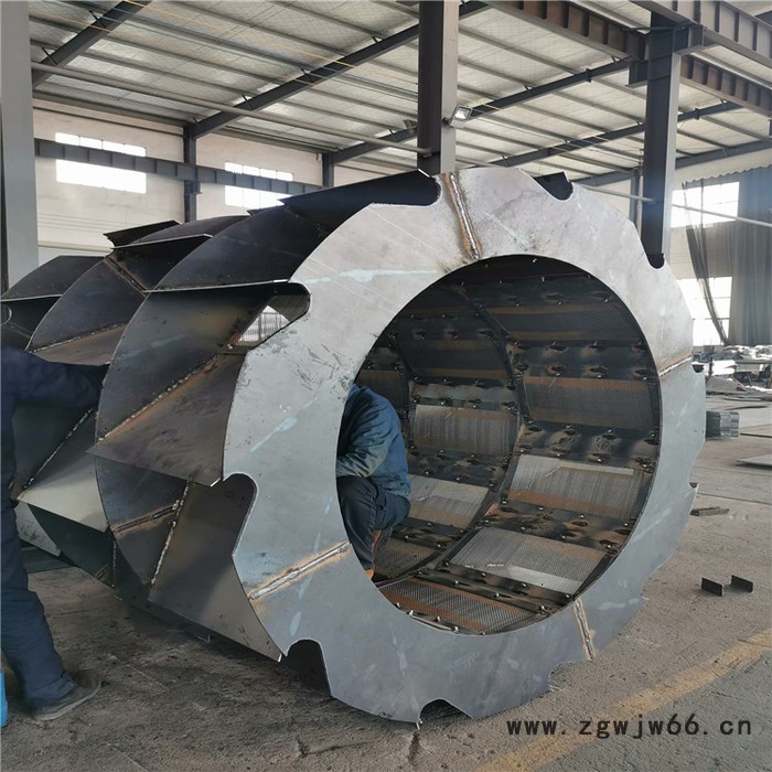 大型叶轮式洗沙机 螺旋滚筒洗石设备 河卵石轮斗洗沙机图3