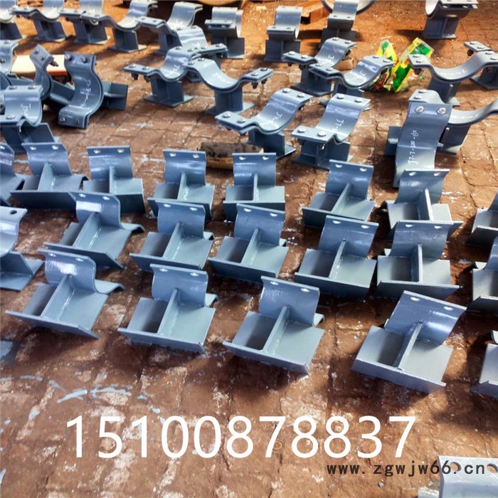 齐鑫J6-1 管夹型H型管托 高压减振管托 座式管托 根据图纸可定制图3