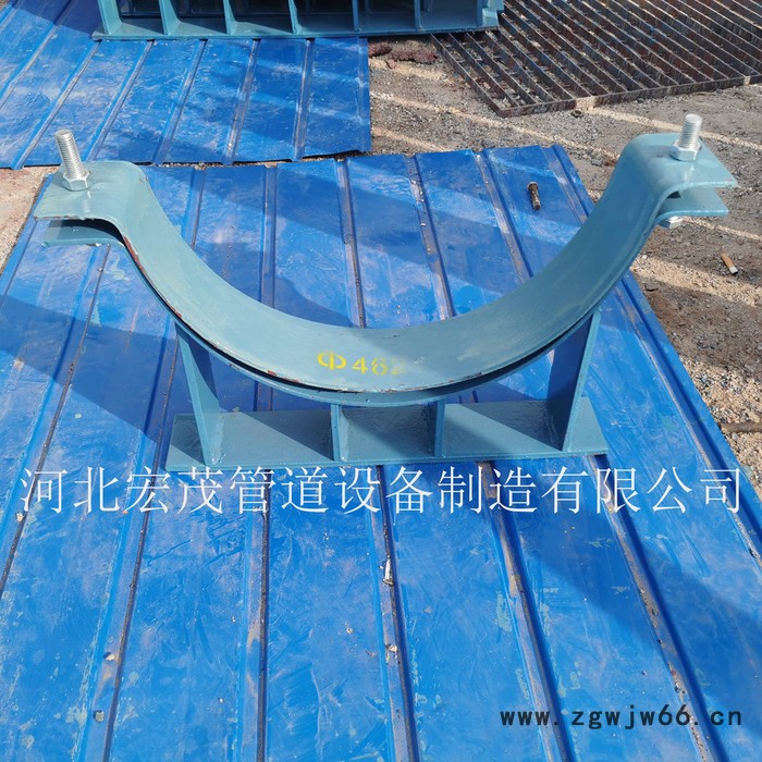 宏茂固定管托 固定端支座 Z1型管夹固定支架 热力管道固定支架 现货图4