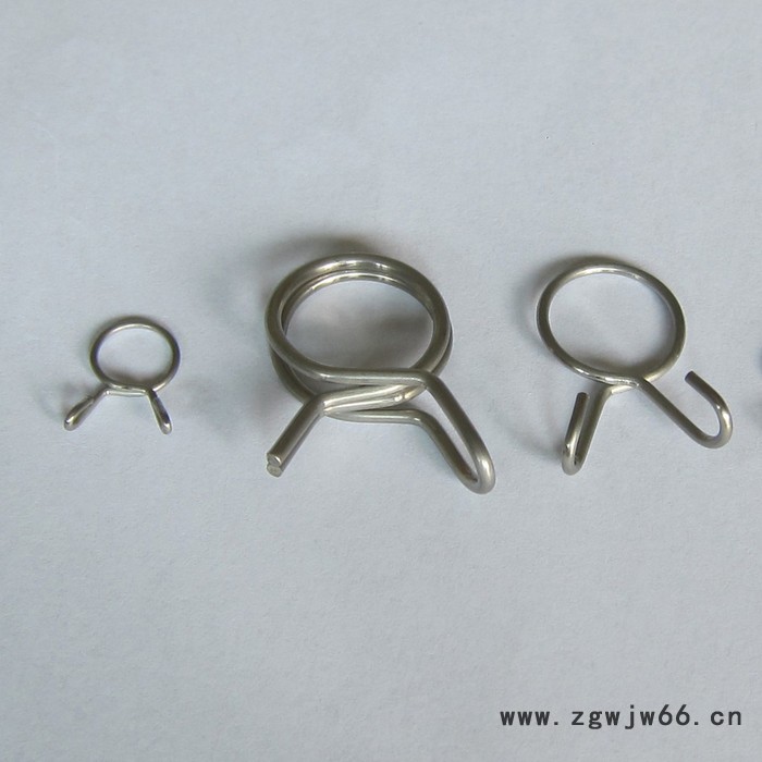 鑫惠雄KG03 不锈钢定制 卫浴配件 高弹性强力不锈钢日式弹簧卡箍 管夹图2