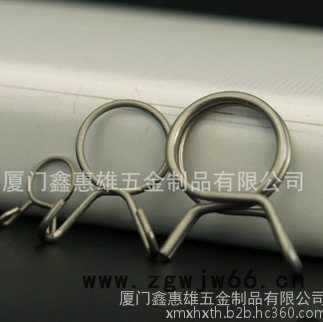 鑫惠雄KG03 不锈钢定制 卫浴配件 高弹性强力不锈钢日式弹簧卡箍 管夹图3