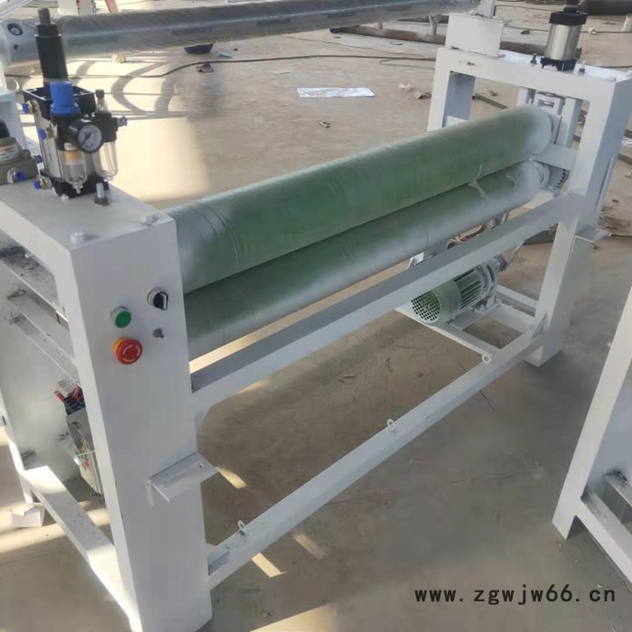 胜津机械各种平面板材木纹纸热转印贴面机 全自动滚筒输送板 高光板贴纸机图3