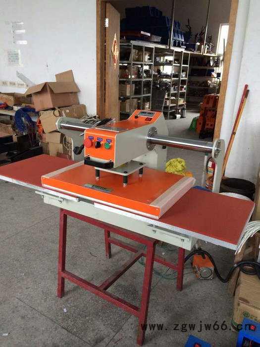 **正科上滑式气动双工位烫画机,粘合机 滚筒机图3