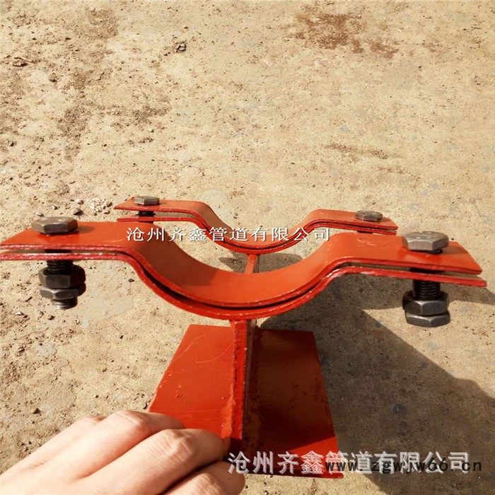 管道管夹托座、焊接曲面槽滑动托架齐鑫专业生产直销图2