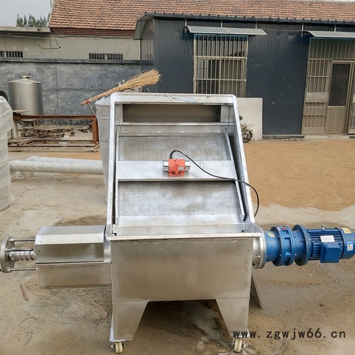 粪便固液分离机 滚筒式干湿分离机 螺旋挤压脱水机厂家图4