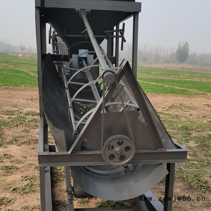河北现卫 大型震动滚筒筛沙机 可遥控操作折叠式 石料分离机 品**图2