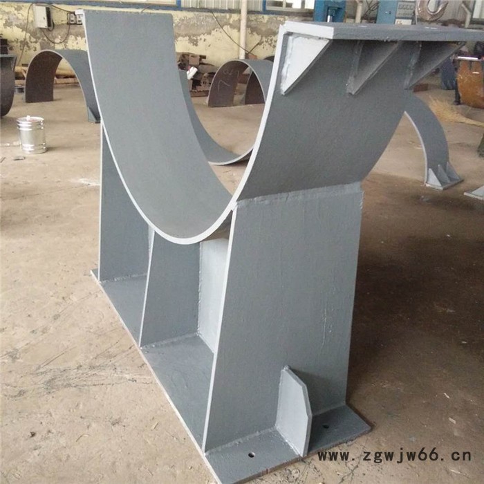 齐鑫DN300导向型紧固管卡 焊接式滑动管托S006 管夹滑动管托图2