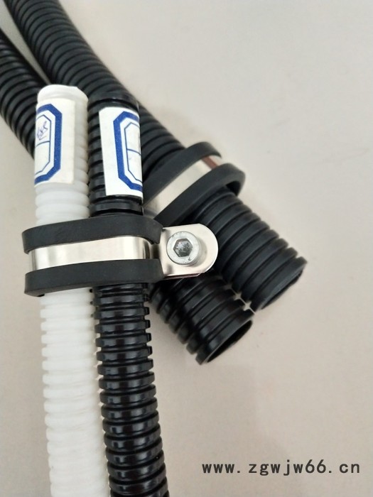 喷雾设备用304套胶皮双管管夹 Φ10*2汽车多管夹片 镀锌P型多管包塑管夹图5