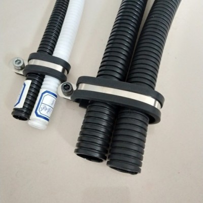 喷雾设备用304套胶皮双管管夹 Φ10*2汽车多管夹片 镀锌P型多管包塑管夹