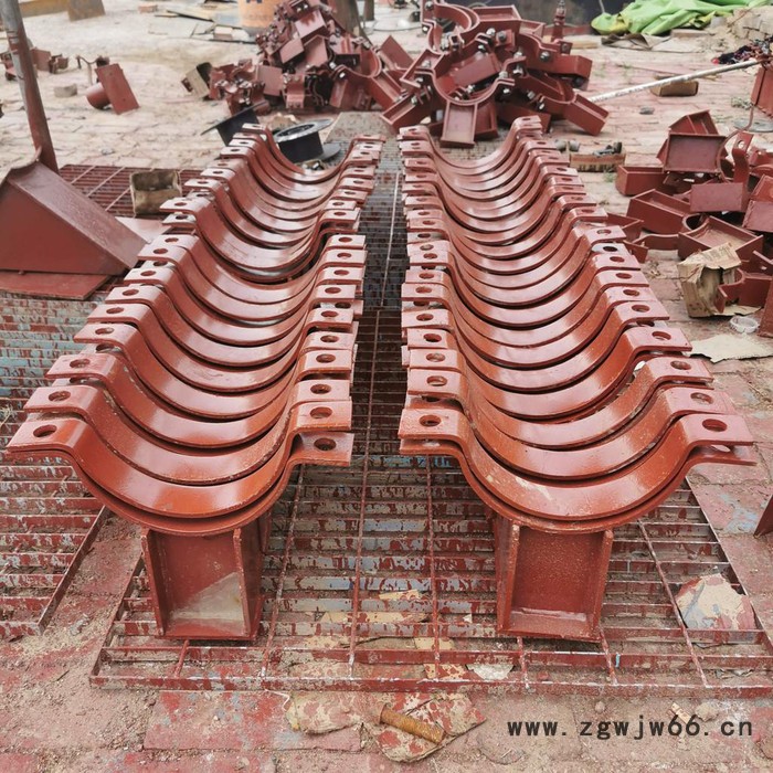 管道固定支座 双限位固定支座 管夹固定支座 蒸汽管道固定管托 实体厂家图3