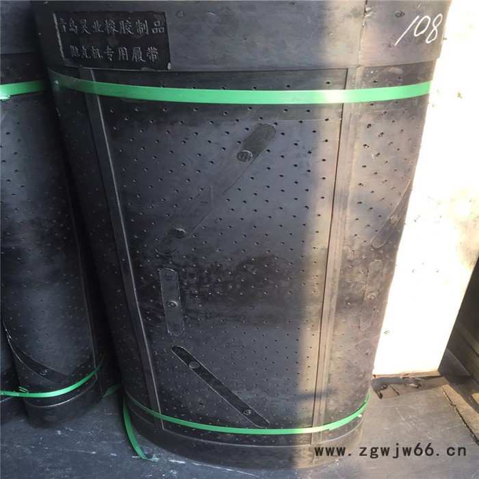 PL100 抛丸机履带    橡胶耐磨履带       滚筒清砂机履带图7