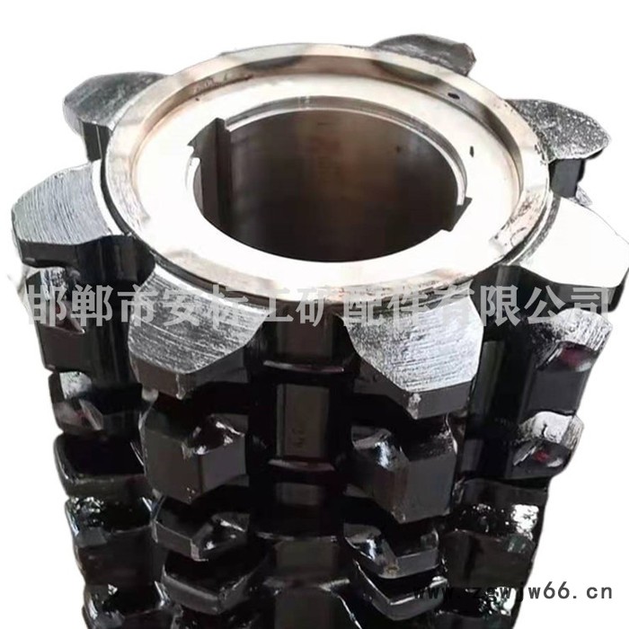 链轮_40T刮板机链轮滚筒机尾滚总成图6