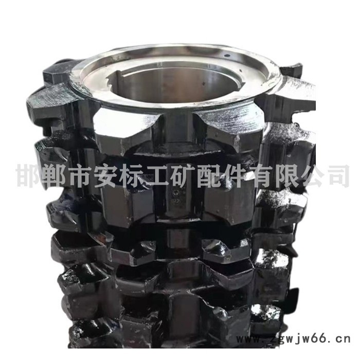 链轮_40T刮板机链轮滚筒机尾滚总成图5