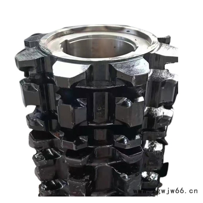 链轮_40T刮板机链轮滚筒机尾滚总成图3