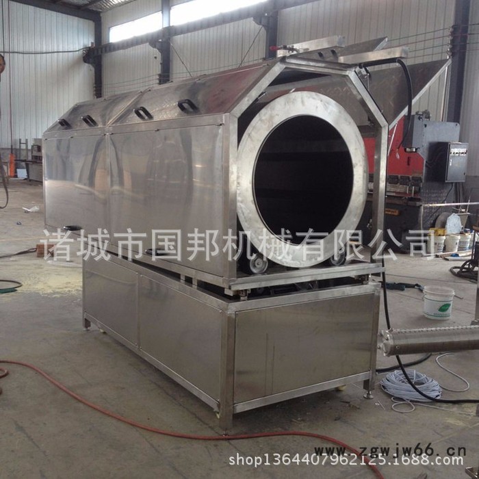 三页饼干调味撒粉机 威化饼撒粉机 全自动滚筒调味撒粉 变频调速图3