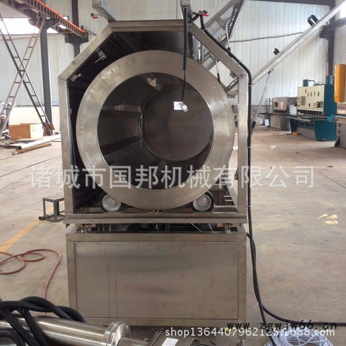 三页饼干调味撒粉机 威化饼撒粉机 全自动滚筒调味撒粉 变频调速图2