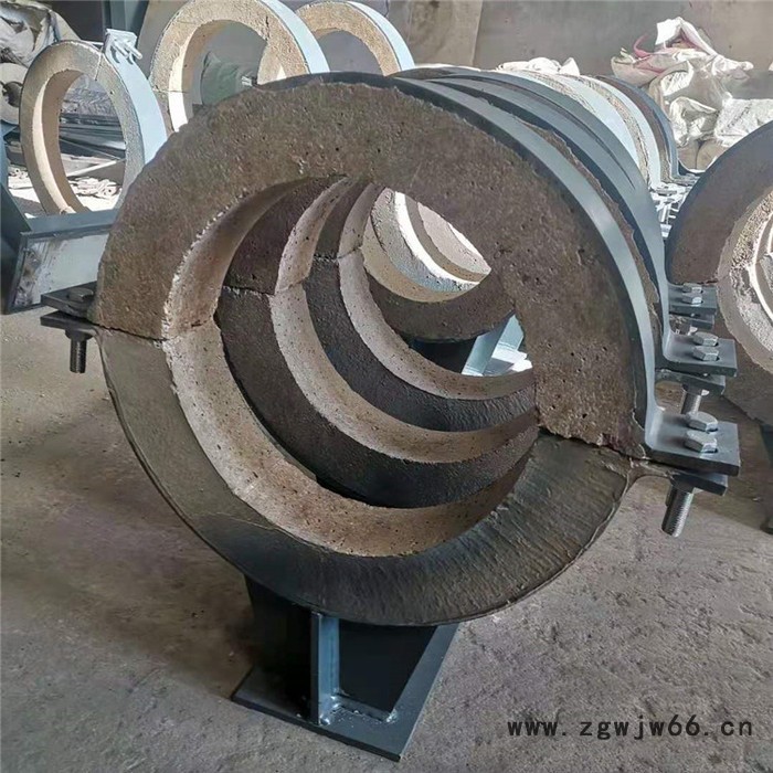 隔热管托高效隔热管托液压管夹整定式弹簧支吊架聚氨酯保冷管托 志昂厂家图3
