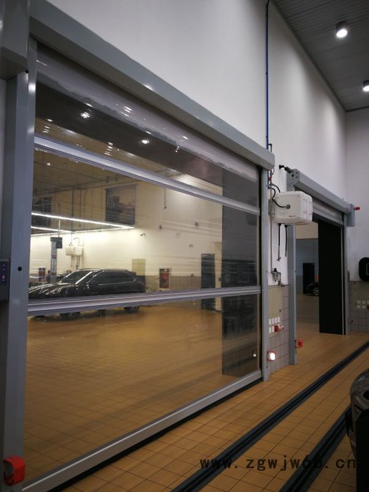 广东清远物流车间高速门定做安装 滚筒铝合金中空快速门定做图3