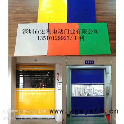 广东清远物流车间高速门定做安装 滚筒铝合金中空快速门定做图2