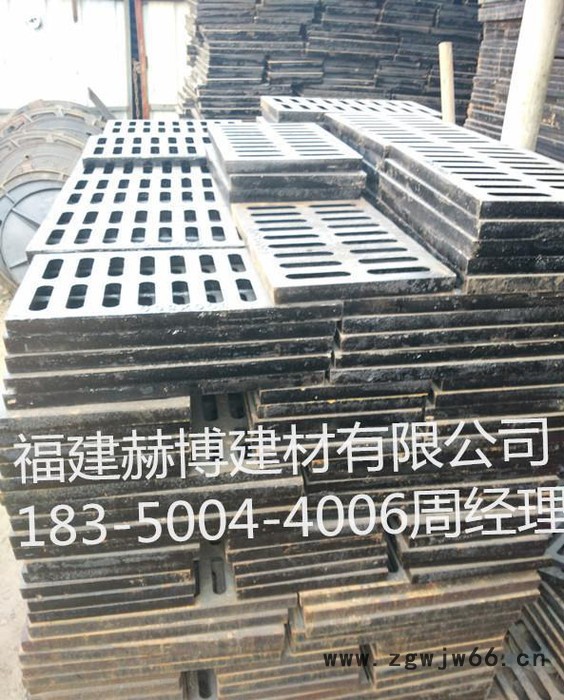 球墨铸铁沟250*500  球墨铸铁井盖 球墨铸铁单篦子图3